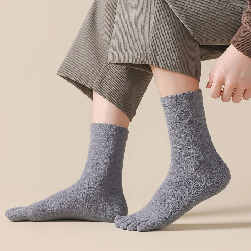 6/12 Pairs Thick Thermal Split - Toe Sock Split recension och pris