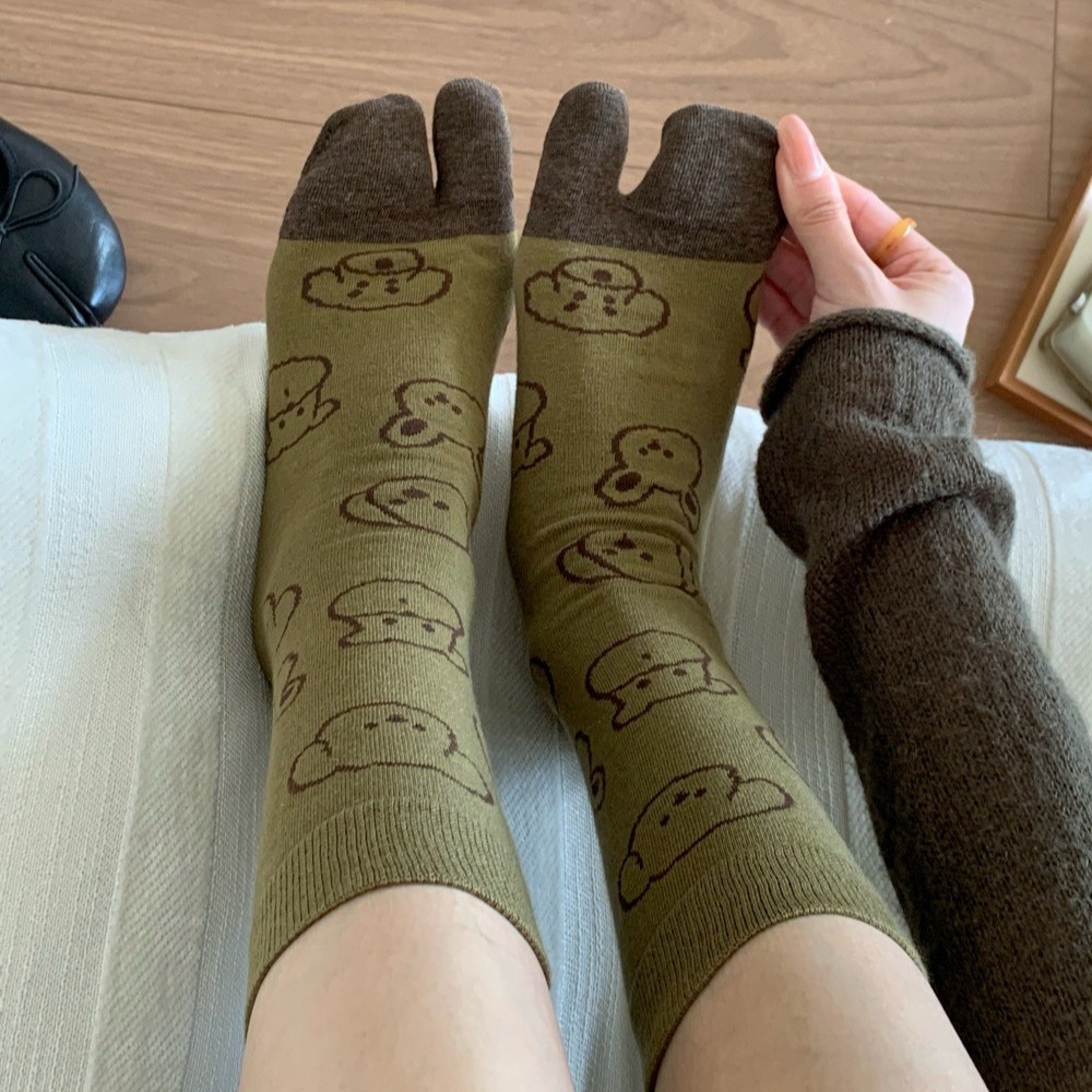 Dog Illustration Tabi Split‑To - Toe Sock Split recension och pris