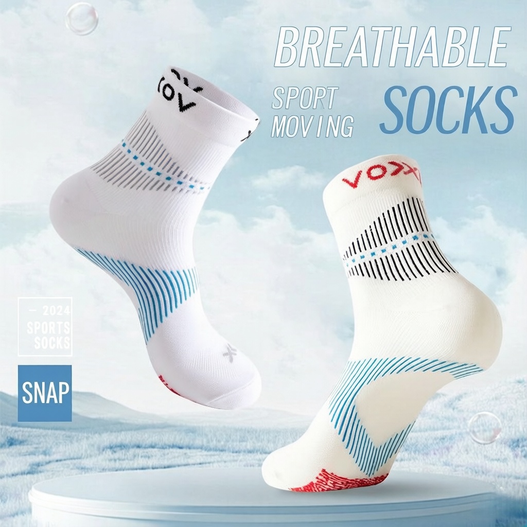 WRELS 1/2/3 Pairs Running Spor - Athletic Sock Cushion recension och pris