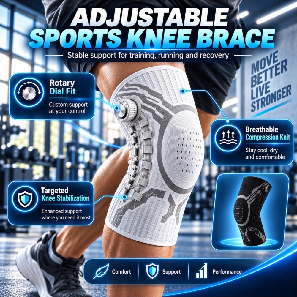 Adjustable Smart Knob Knee Bra - Compression Sleeve Calf recension och pris