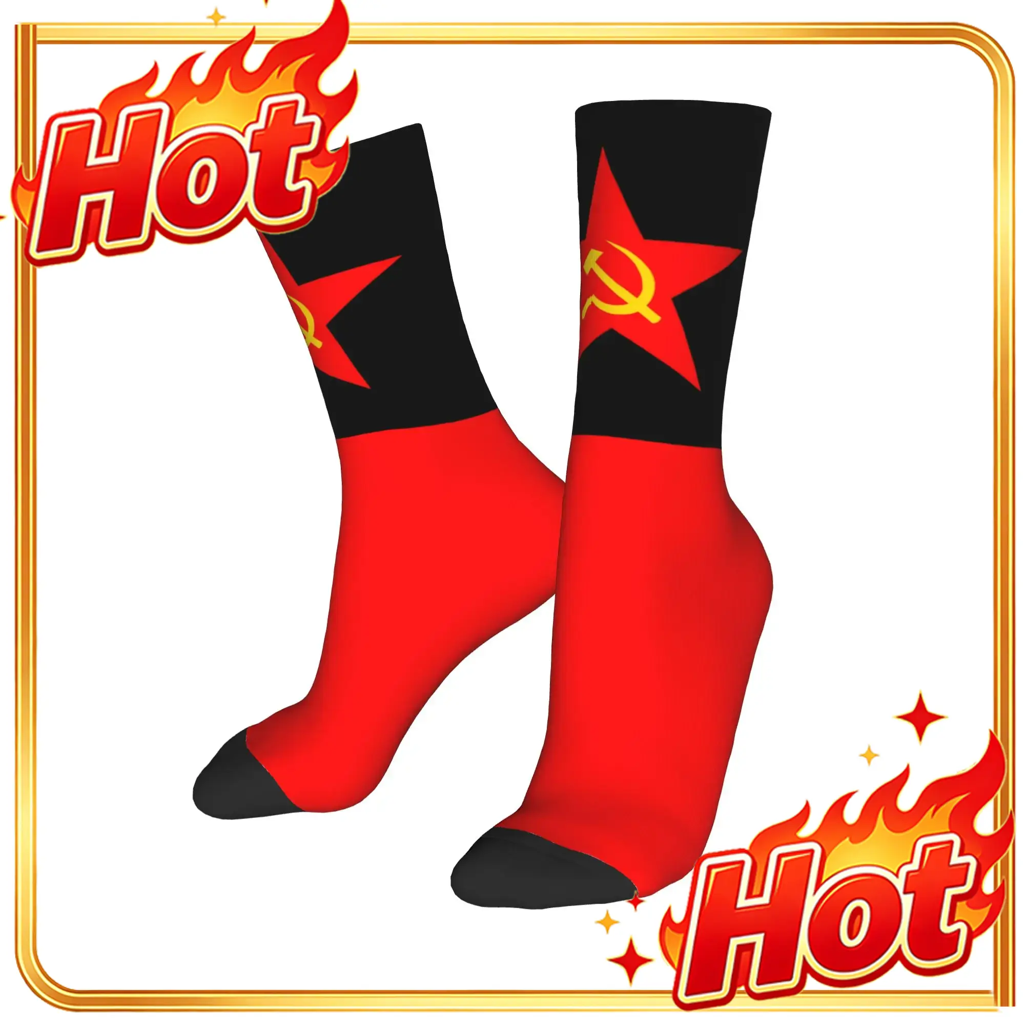 Russian Flag Custom Hammer  Si - Dress Sock Men recension och pris