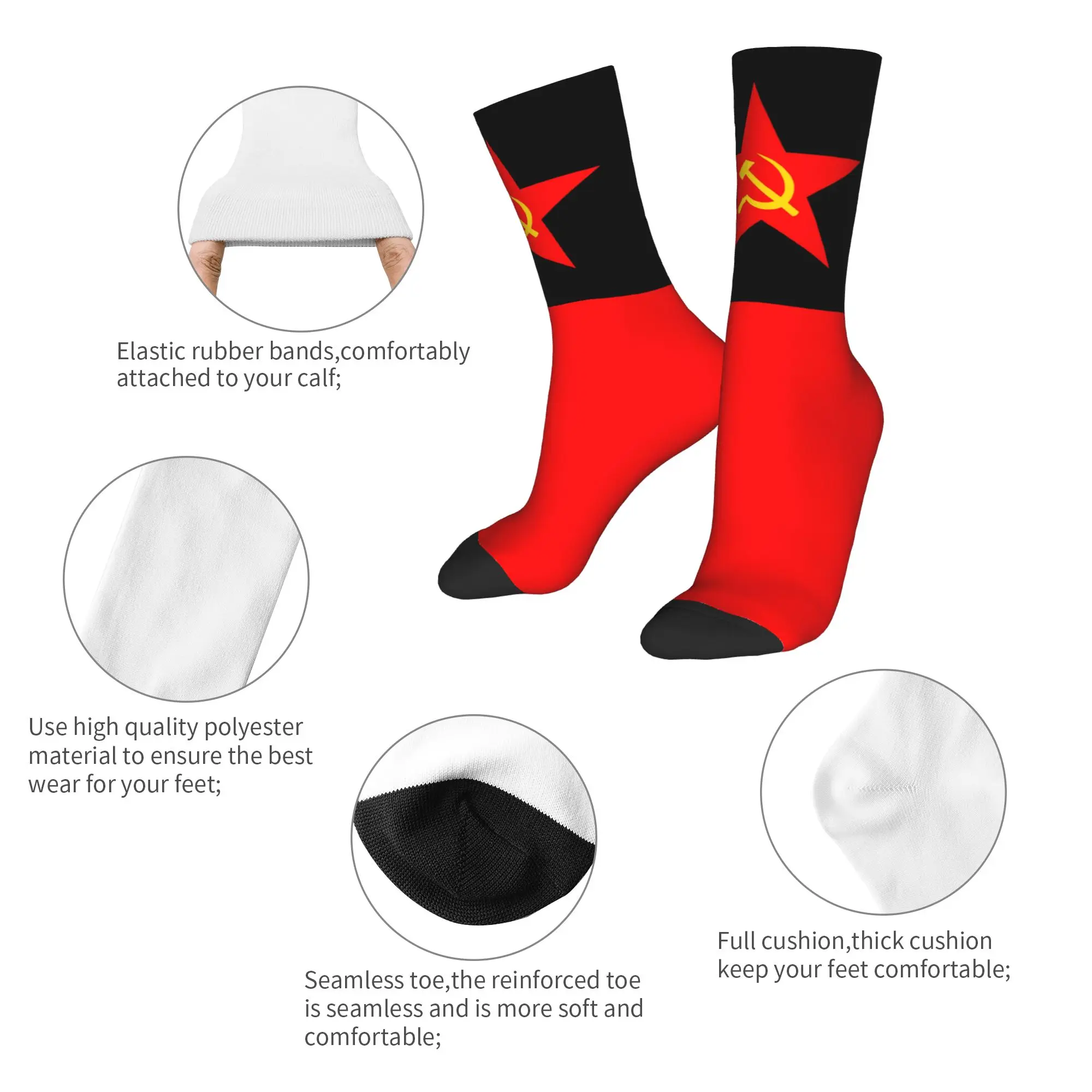 Russian Flag Custom Hammer  Si - Dress Sock Men recension och pris
