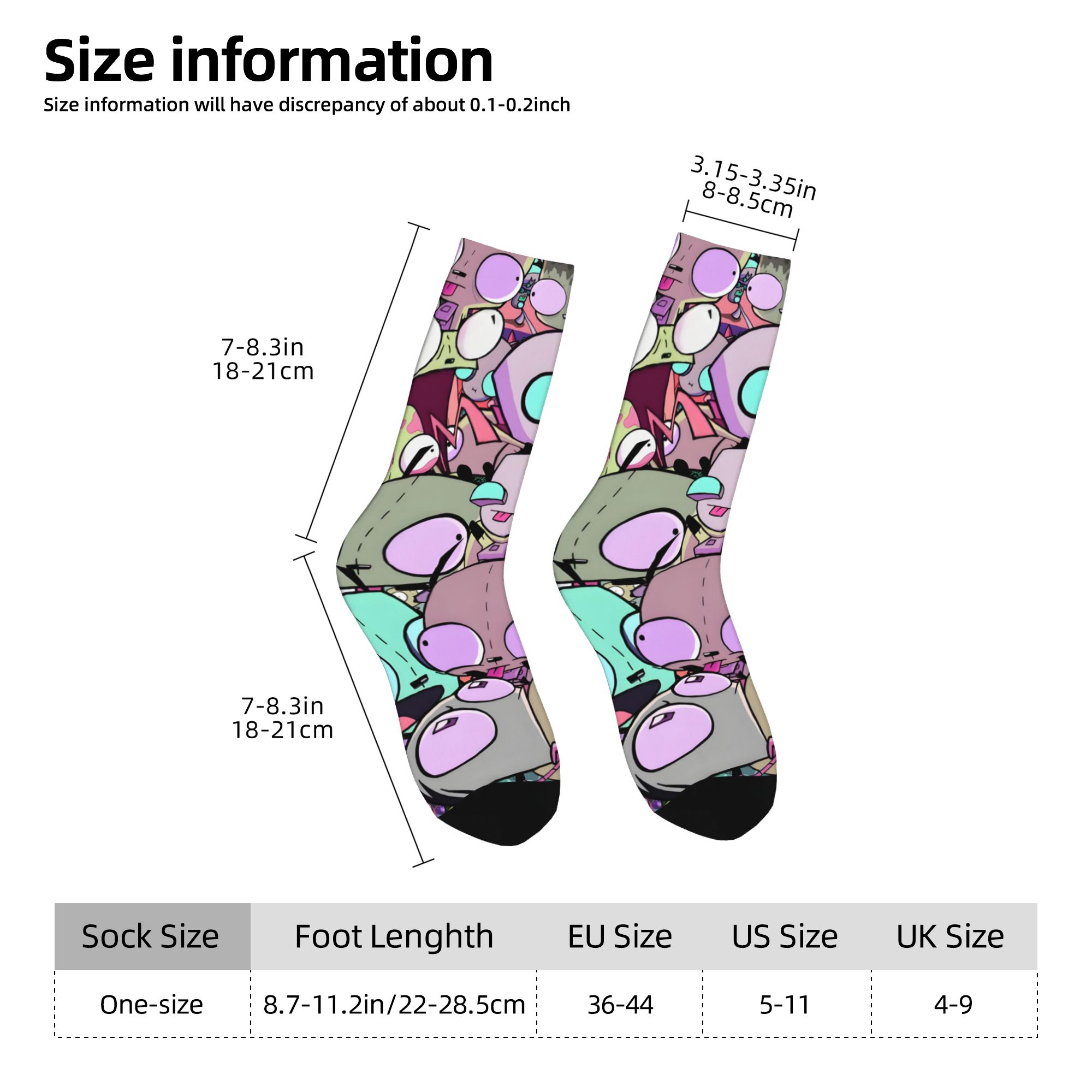 Custom I-Invader Z-Zim Cartoon - Dress Sock Men recension och pris