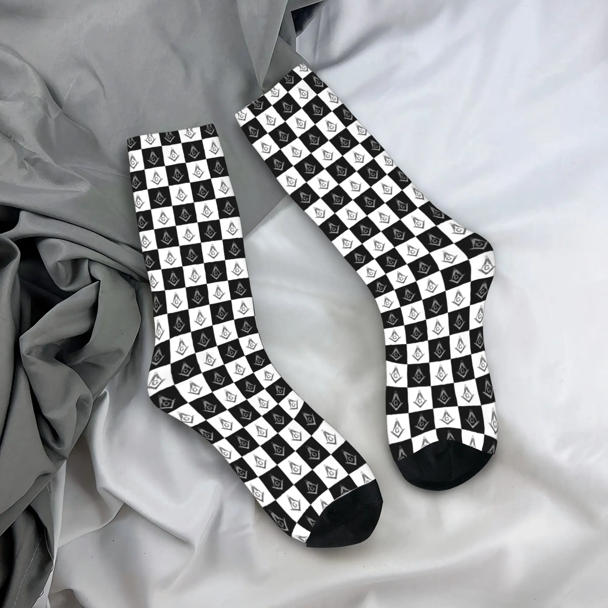 Custom Freemason Checkered Pat - Dress Sock Men recension och pris