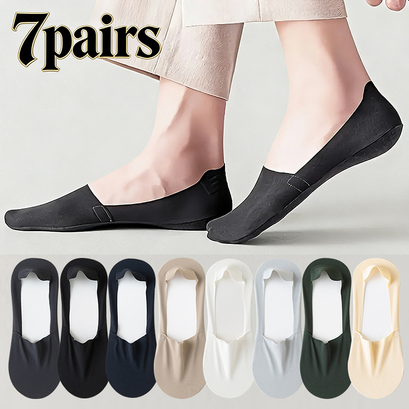 7 Pairs Men's Summer Non-Slip  - Ankle Sock Low Cut recension och pris