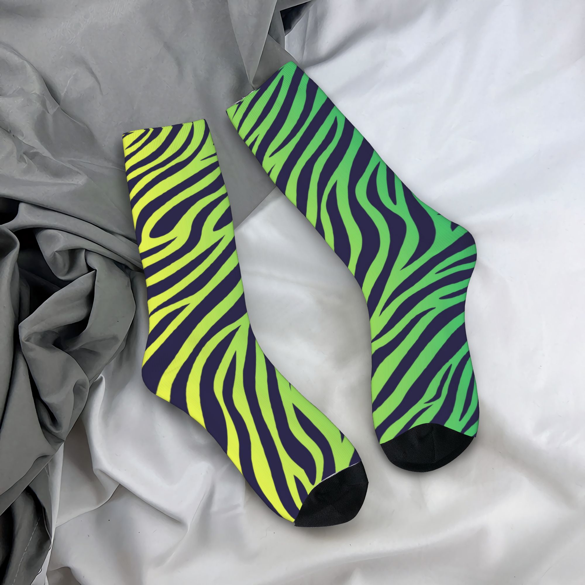 Colorful Tiger Zebra Skin Patt - Dress Sock Men recension och pris