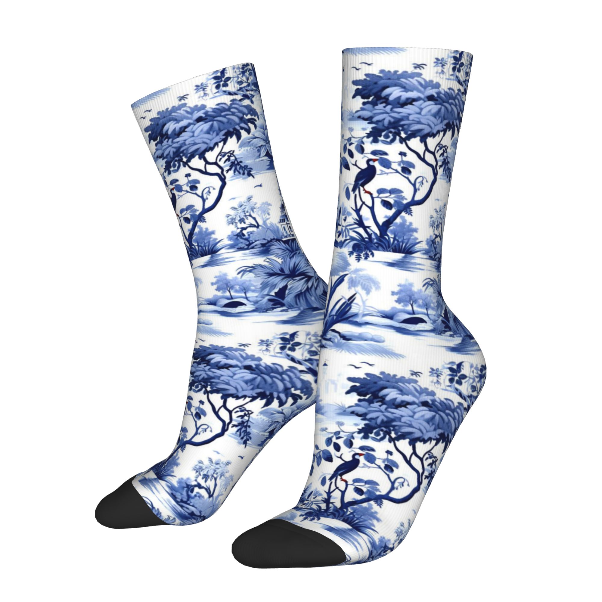 Custom Navy Blue And White Men - Dress Sock Men recension och pris
